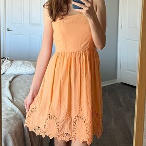 Effortless Peach Pink Sundress Size M